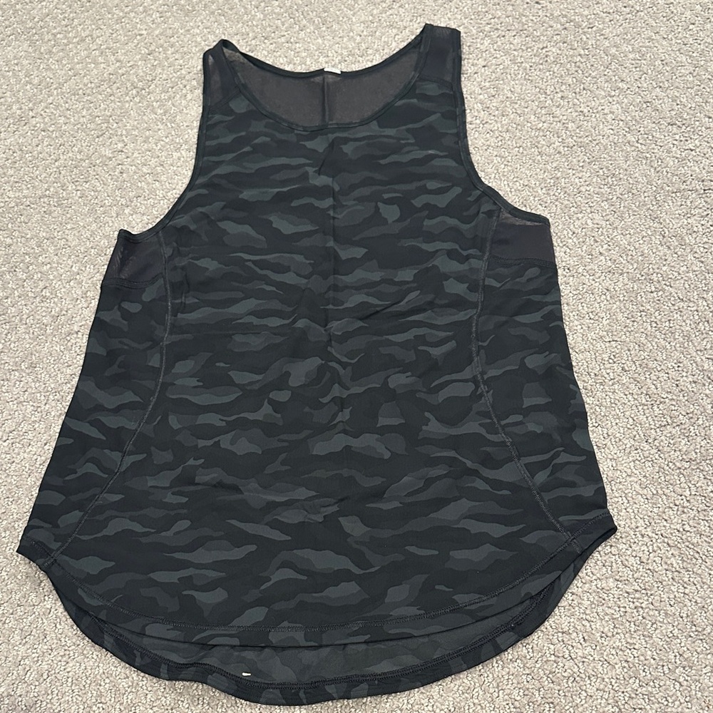 Black Camouflage Women's Tank Top